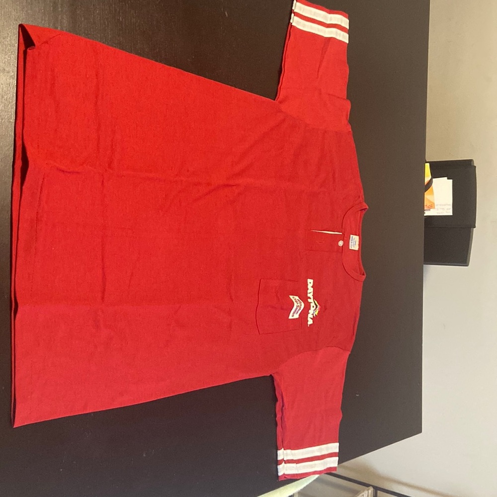 1992 Daytona 500 Red Pocket T-Shirt
